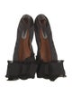 Lanvin Satin Bow Accents Ballet Flats