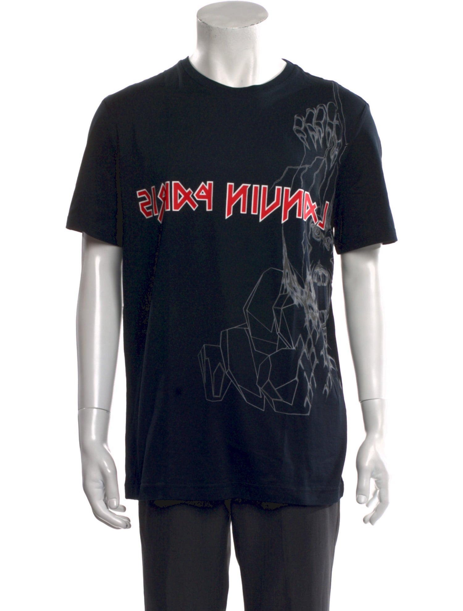 Lanvin Graphic Print Crew Neck T-Shirt