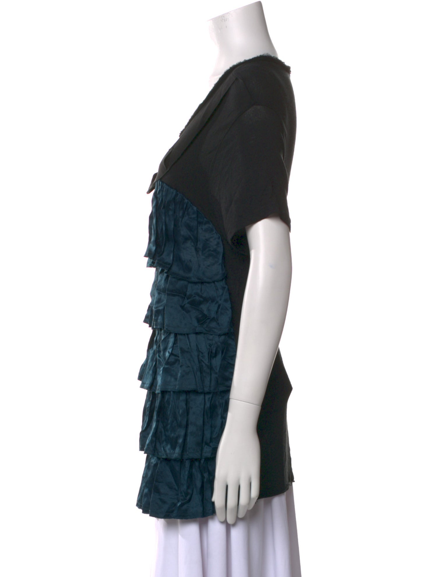 Lanvin Scoop Neck Short Sleeve Tunic