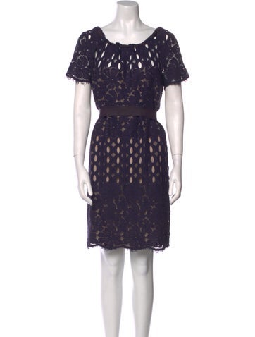 Lanvin Dresses Lace Pattern Mini Dress Us8, Fr40 | M