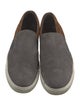 Lanvin Suede Colorblock Pattern Loafers