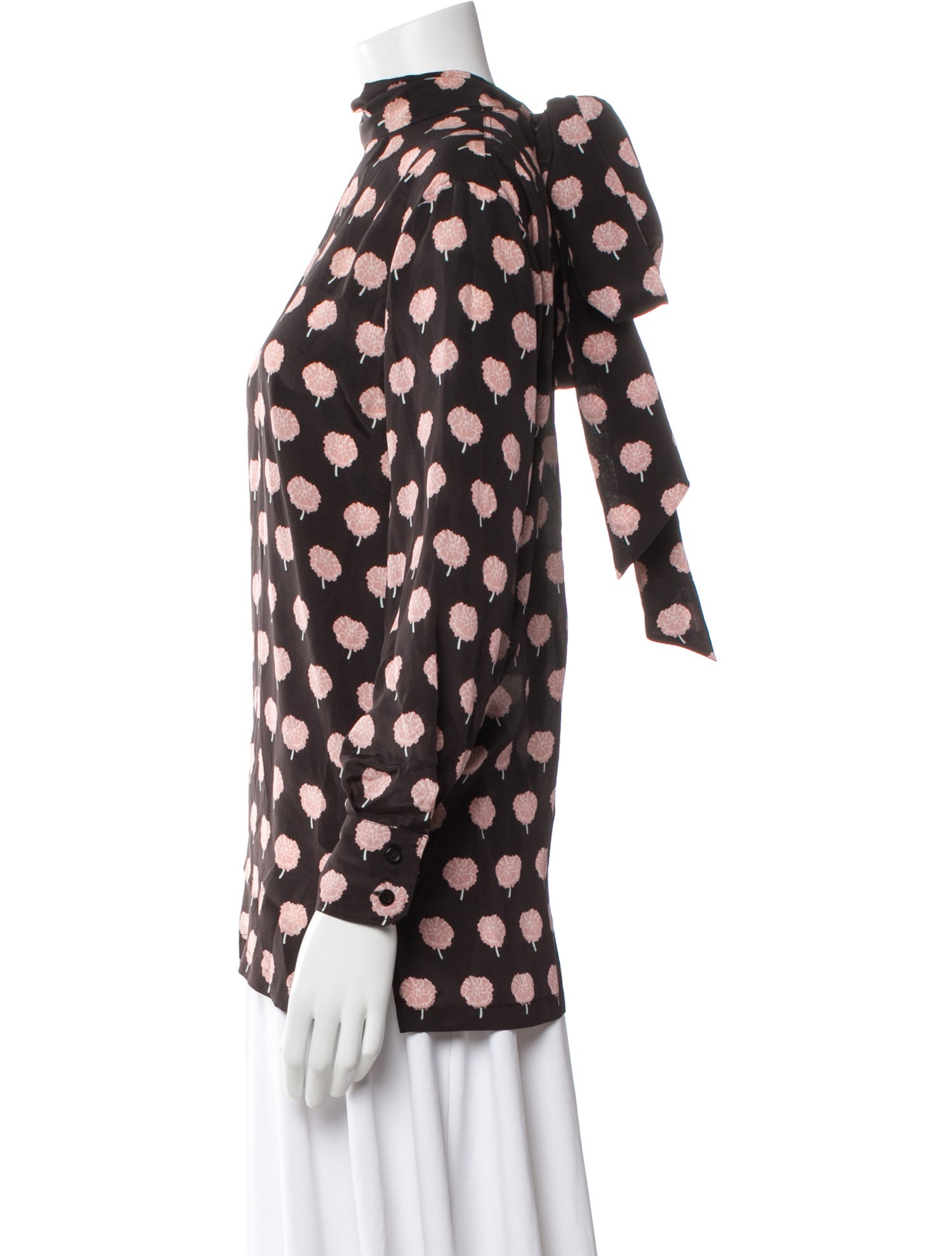 Lanvin Silk Printed Blouse