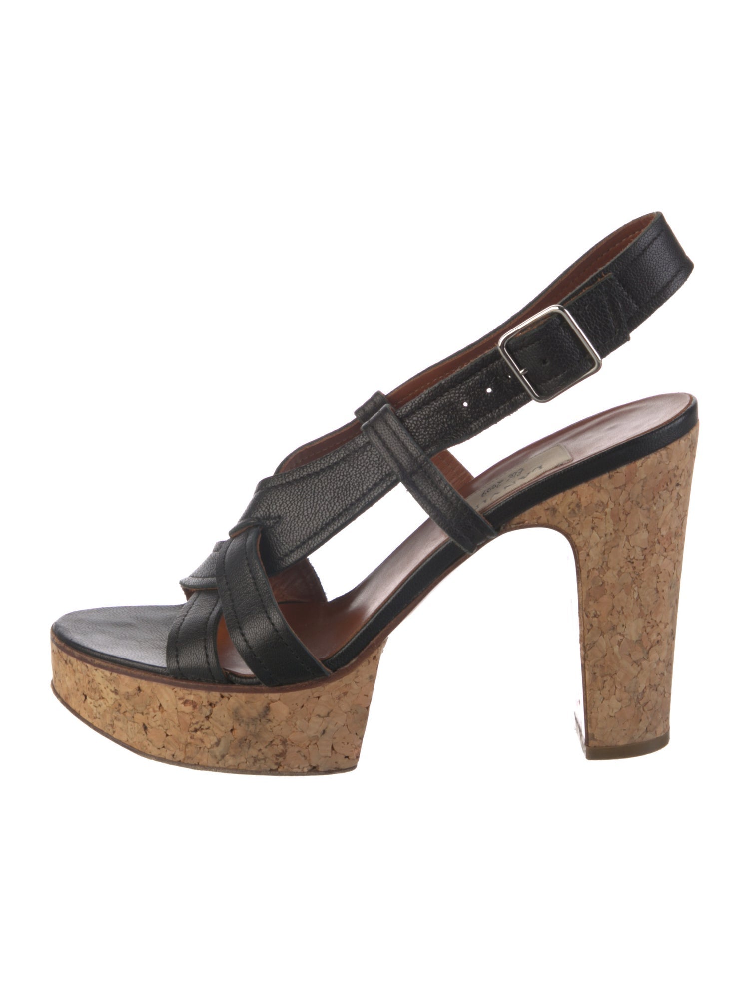 Lanvin Leather Slingback Sandals