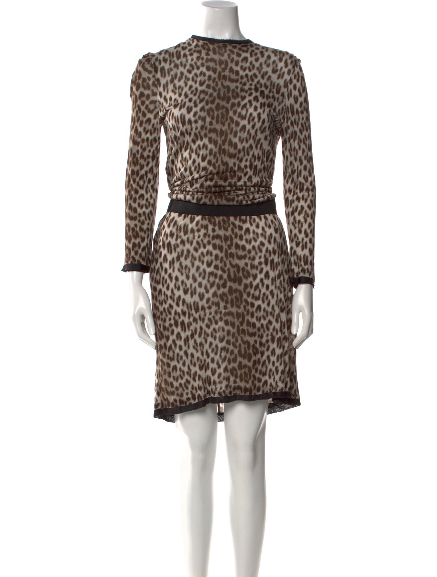 Lanvin Animal Print Knee-Length Dress