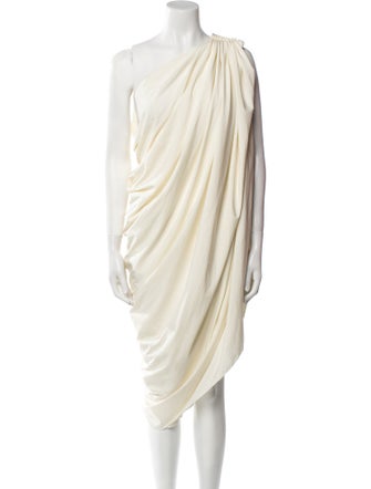 Lanvin One-Shoulder Midi Length Dress