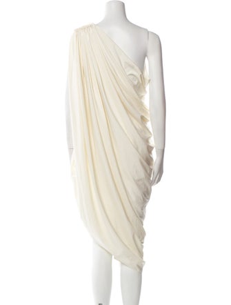 Lanvin One-Shoulder Midi Length Dress