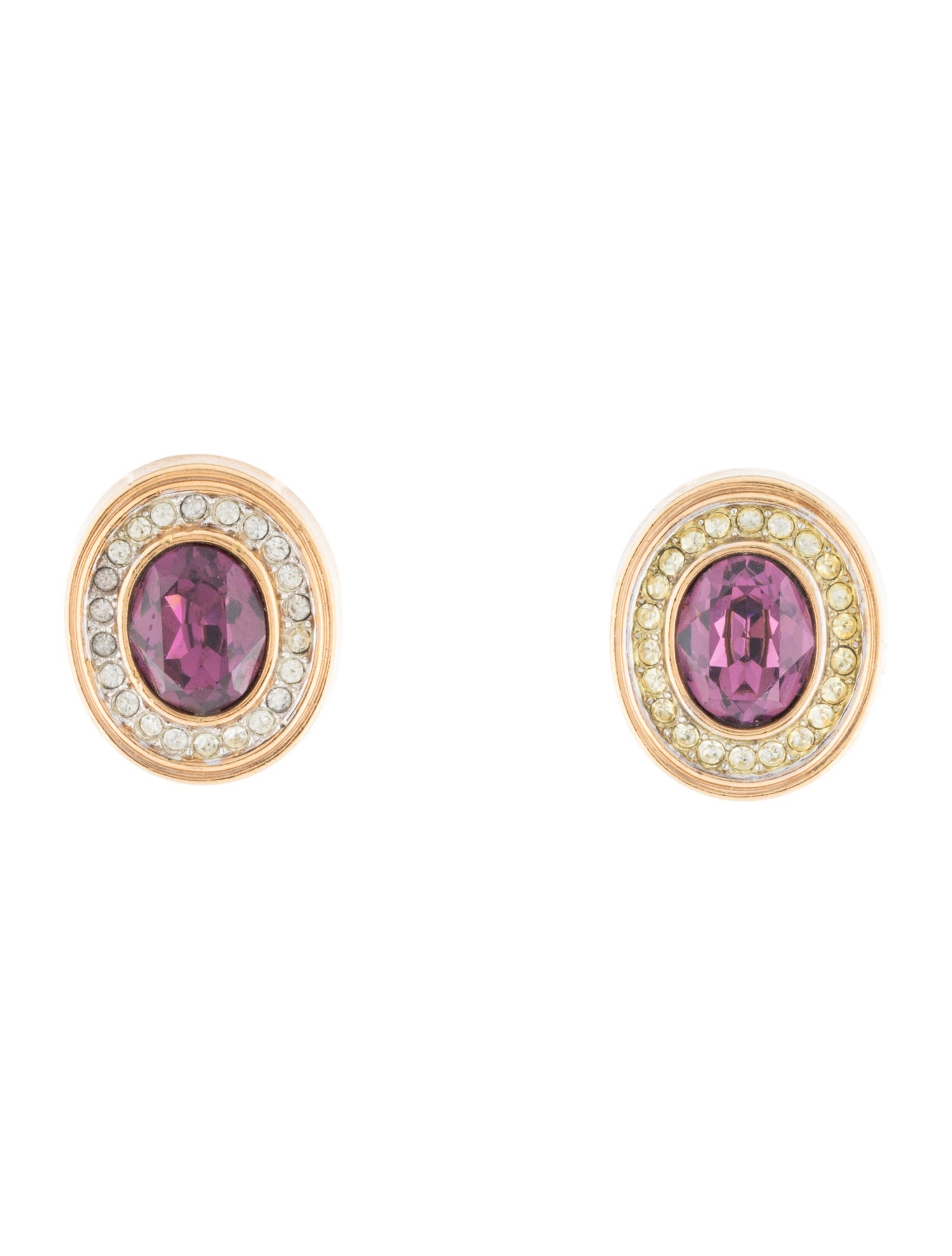 Lanvin Crystal Clip-On Earrings