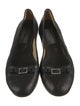 Lanvin Leather Bow Accents Ballet Flats