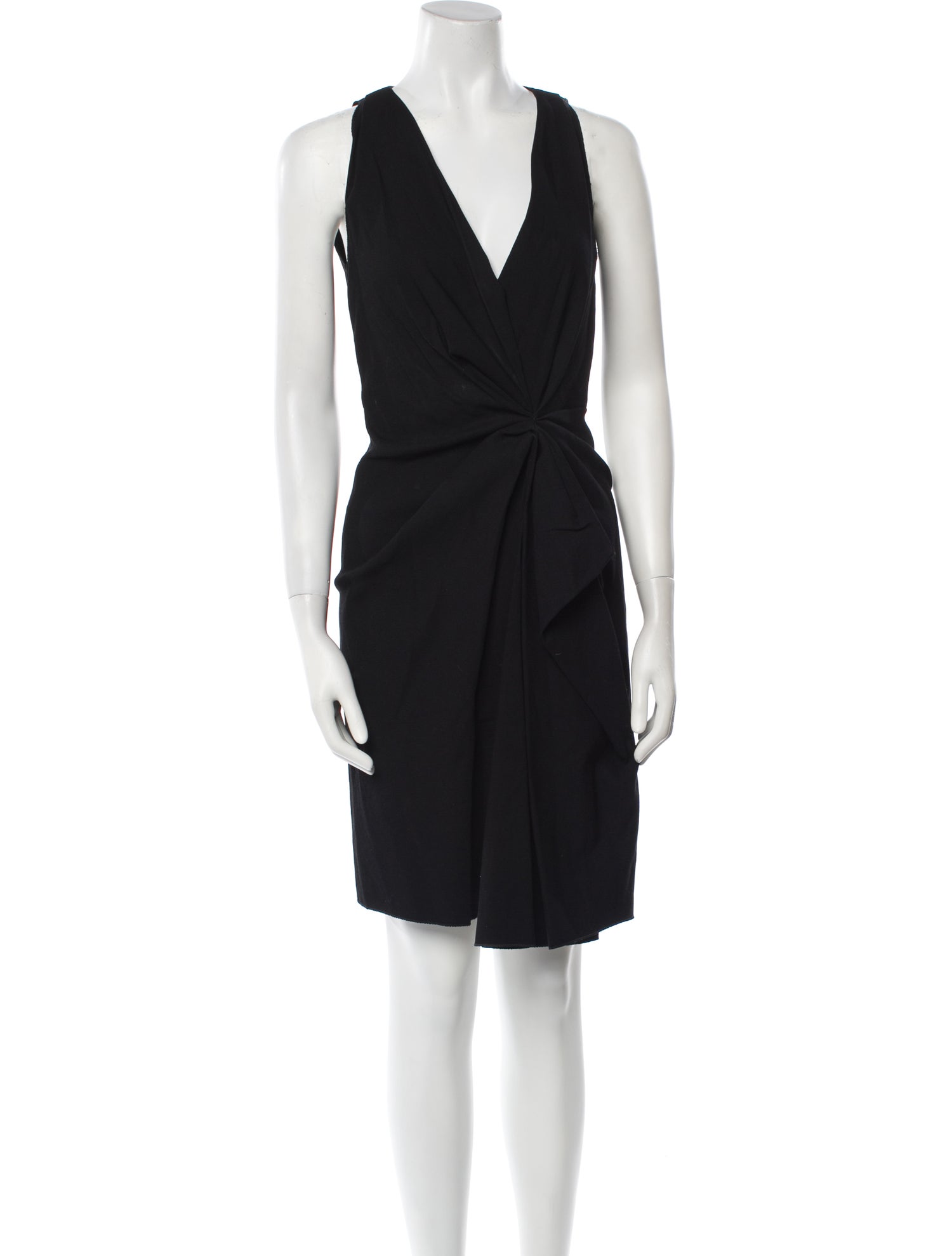 Lanvin V-Neck Knee-Length Dress
