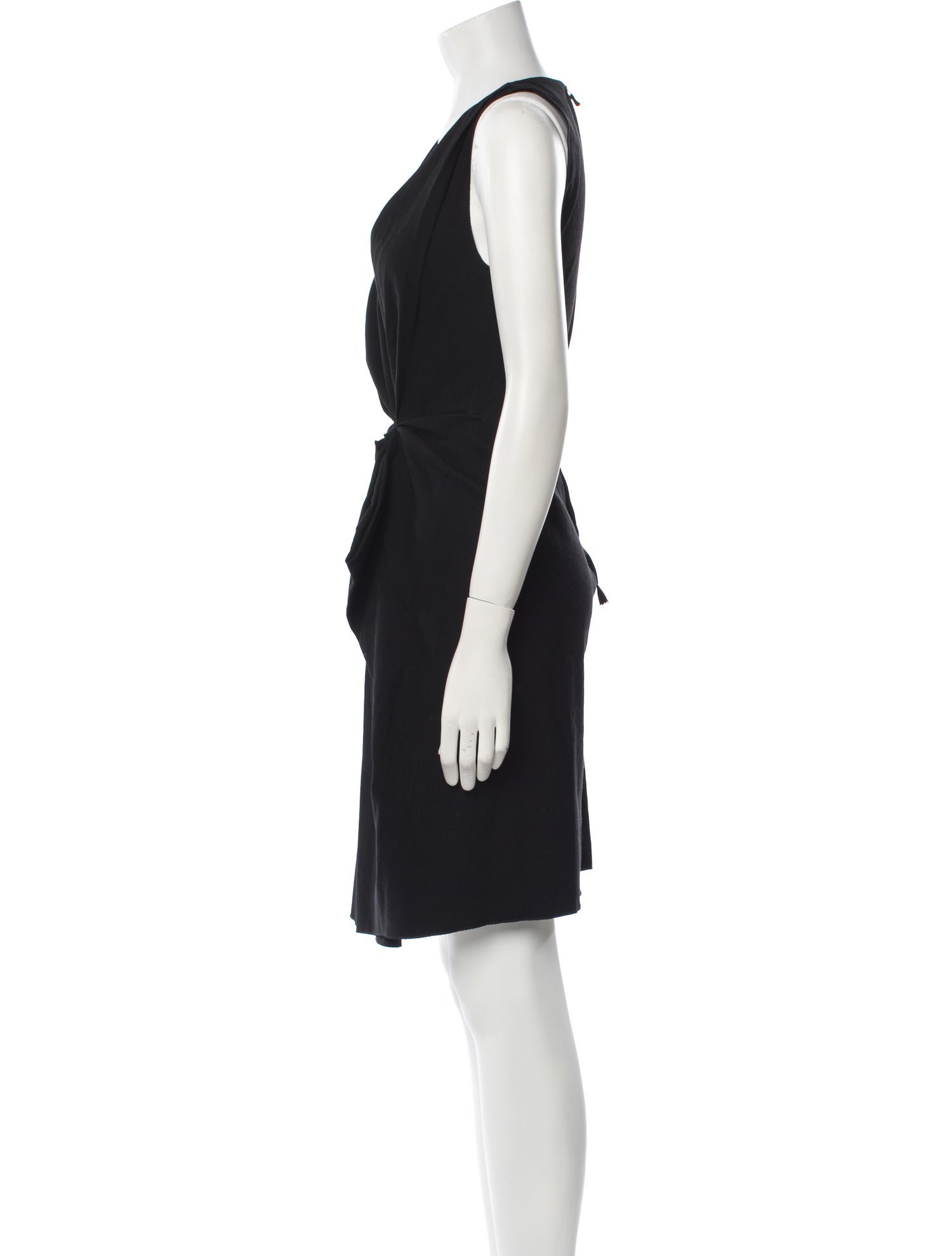 Lanvin V-Neck Knee-Length Dress