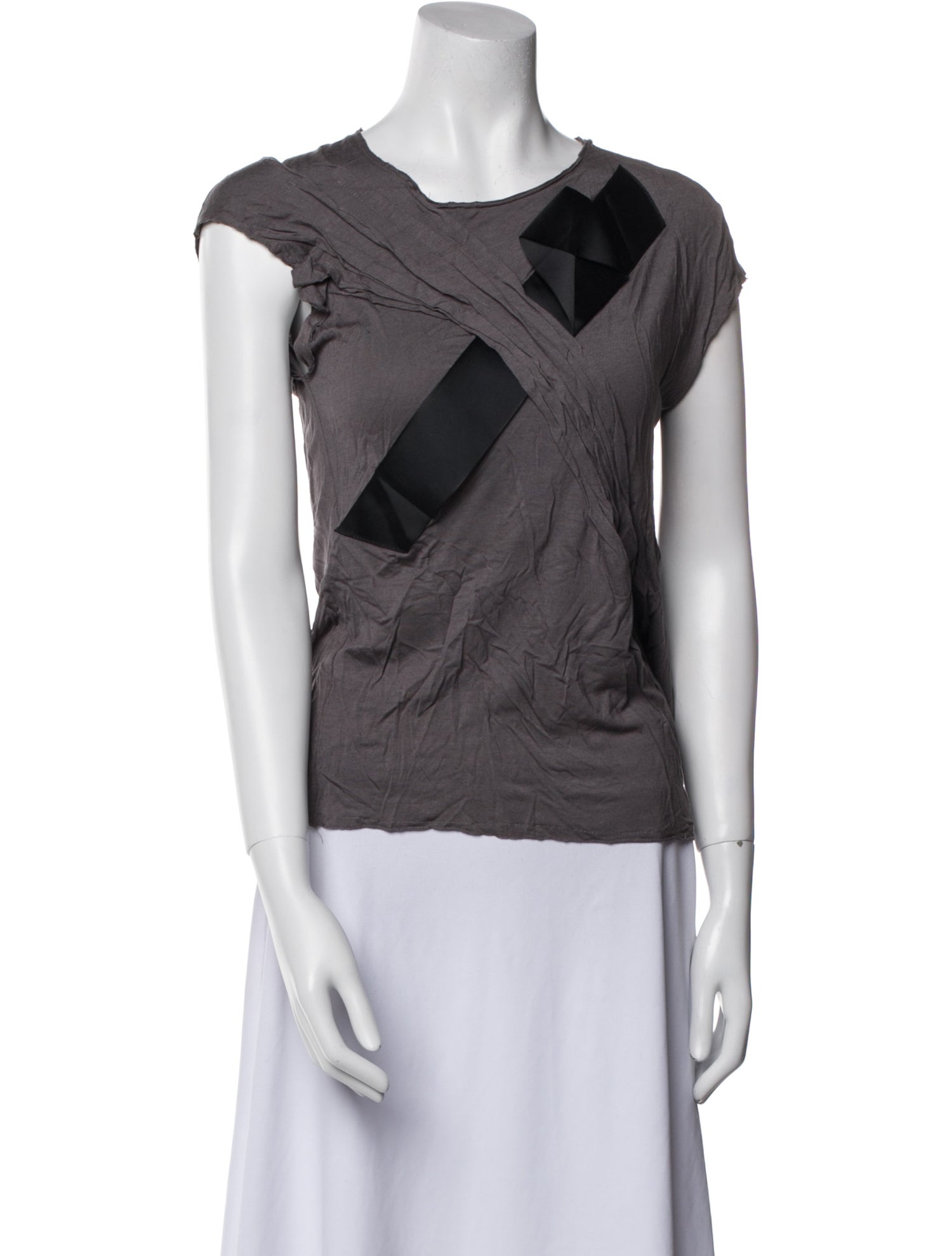 Lanvin Silk Scoop Neck Top