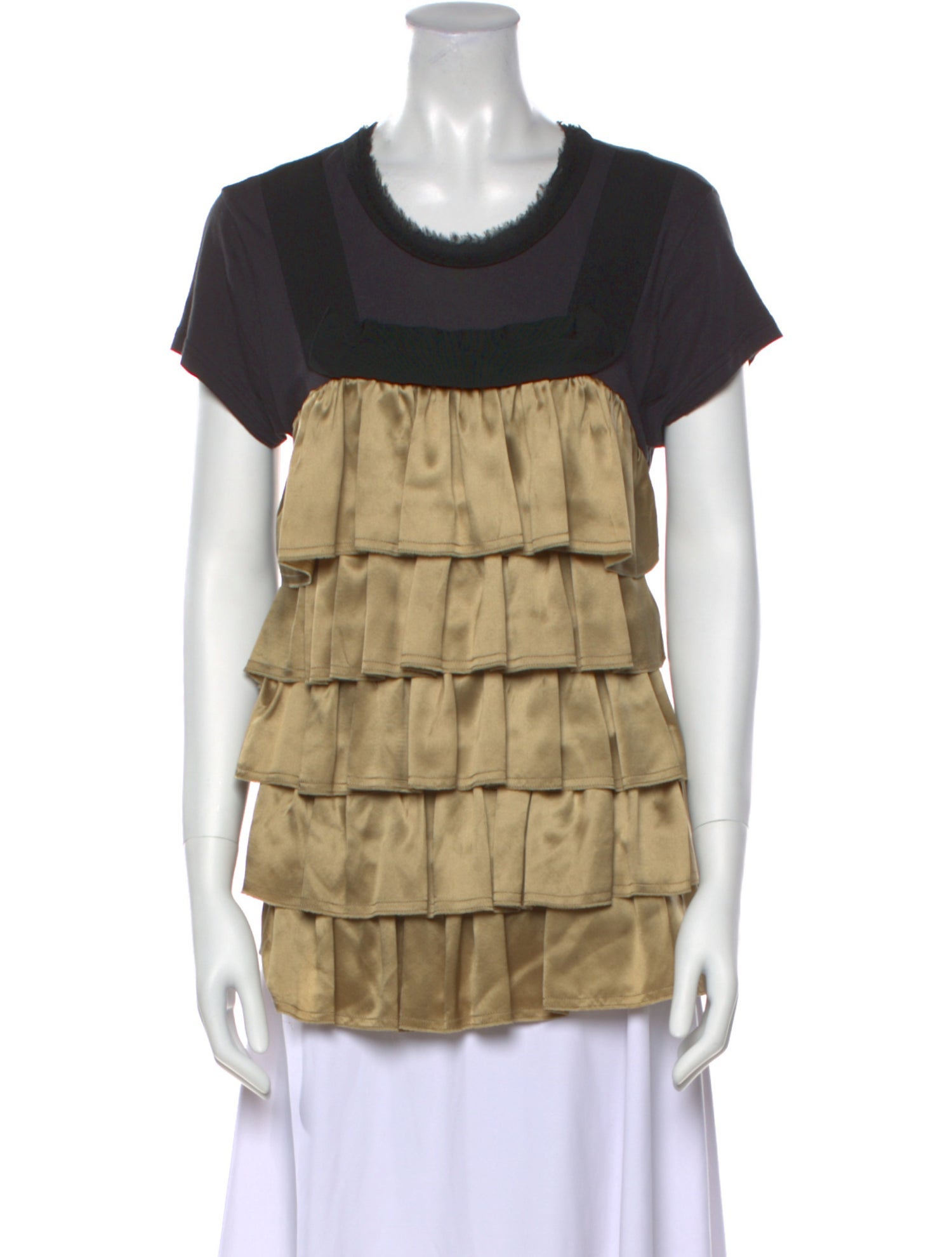 Lanvin Vintage Colorblock Pattern T-Shirt