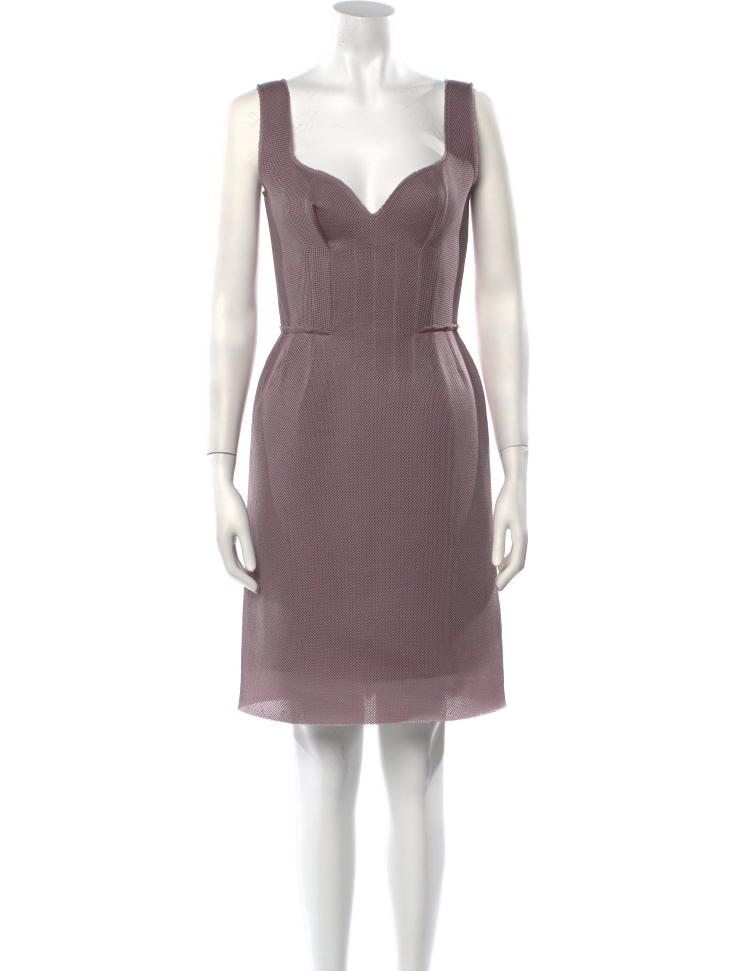 Lanvin V-Neck Knee-Length Dress