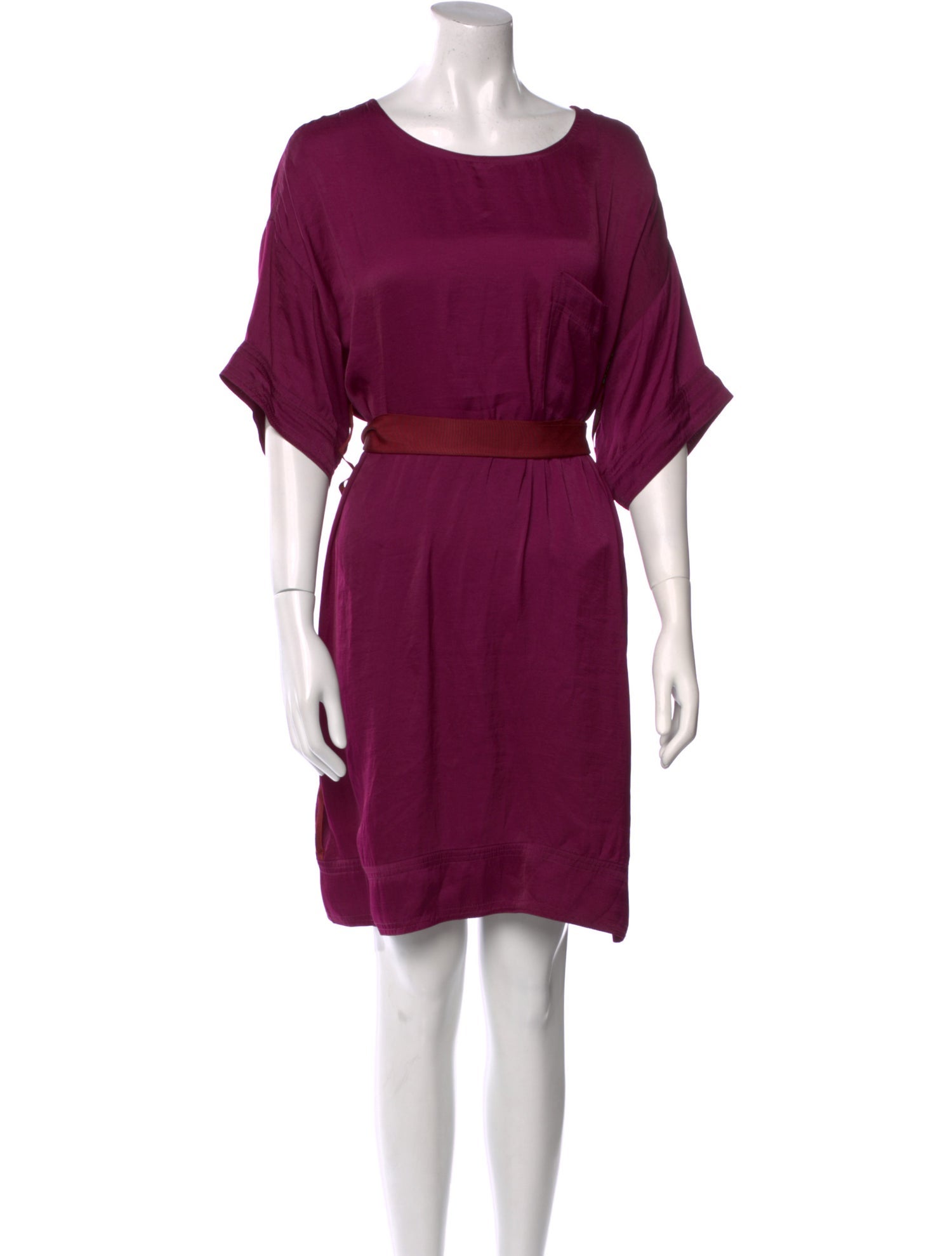 Lanvin Scoop Neck Mini Dress