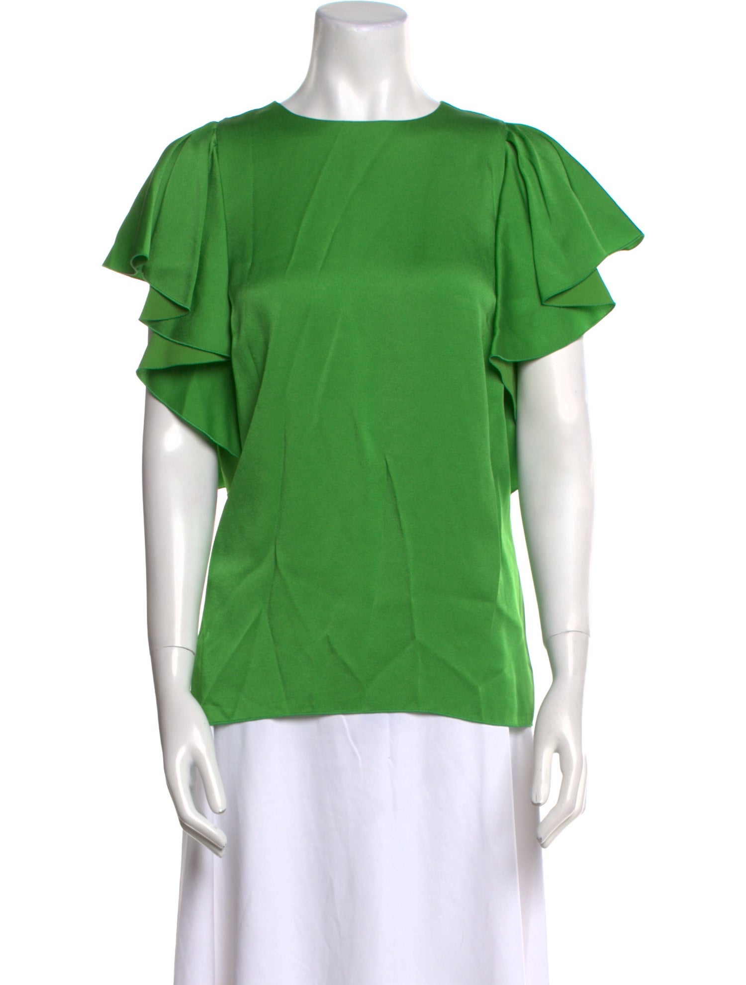 Lanvin Crew Neck Short Sleeve Blouse