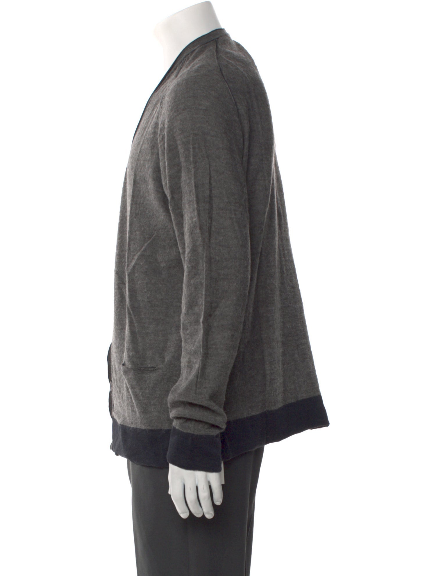 Lanvin Baby Alpaca V-Neck Cardigan