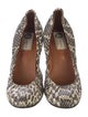 Lanvin Python Animal Print Pumps