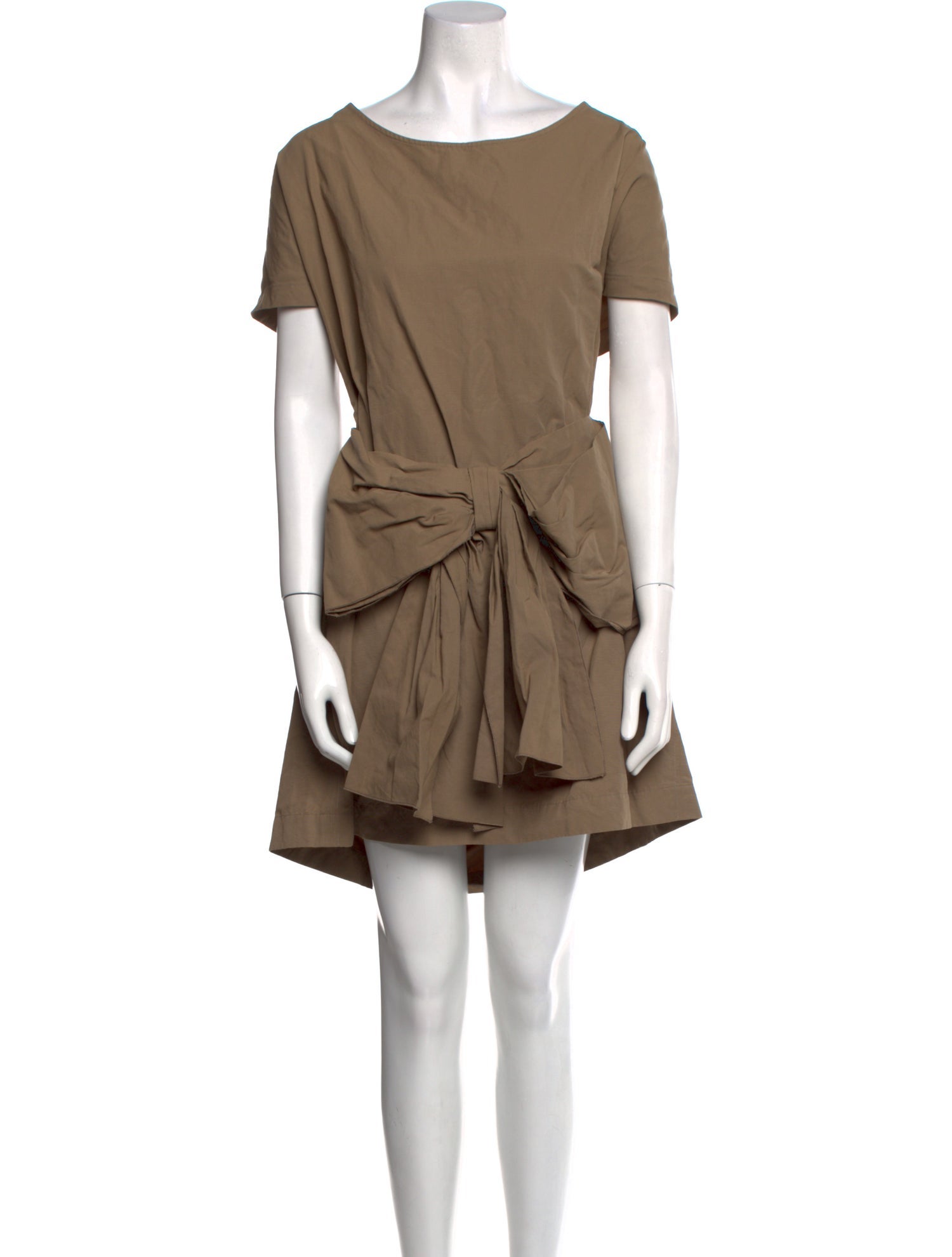 Lanvin Bateau Neckline Mini Dress