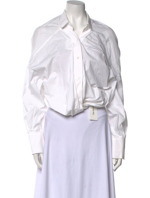 Lanvin Long Sleeve Crop Top