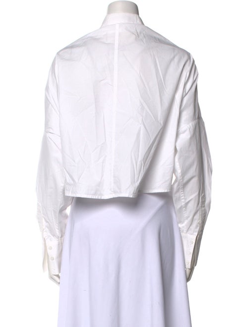 Lanvin Long Sleeve Crop Top