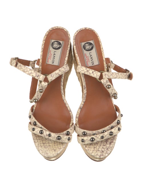 Lanvin Python Espadrilles