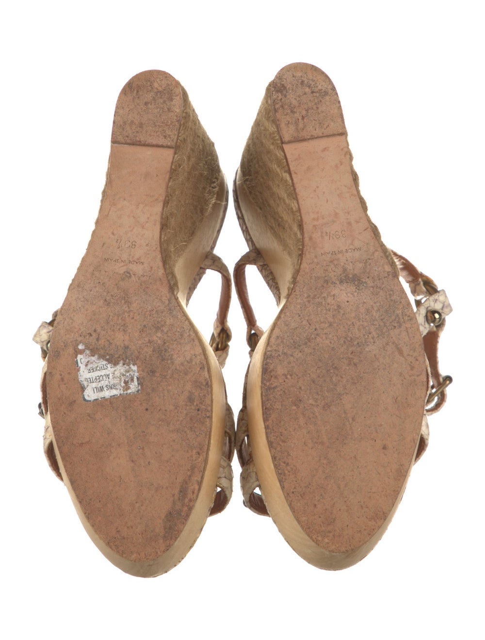 Lanvin Python Espadrilles Brown Platform - image 5