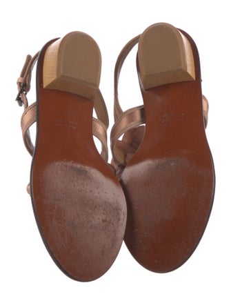 Lanvin Satin Slingback Sandals