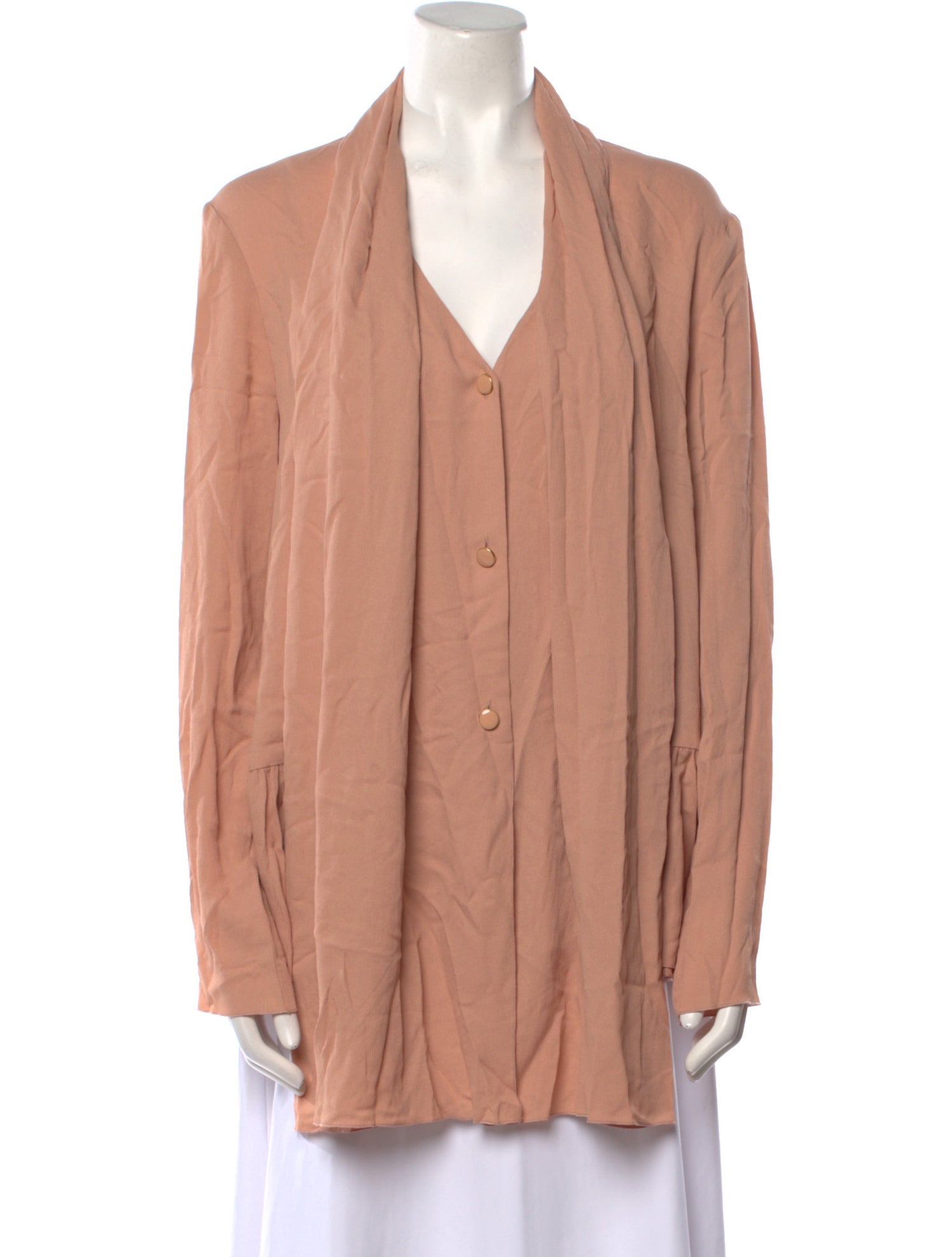 Lanvin V-Neck Long Sleeve Tunic