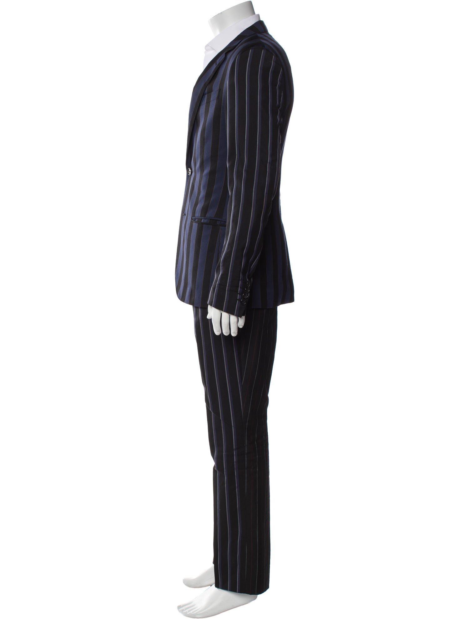 Lanvin Wool Striped Two-Piece Suit