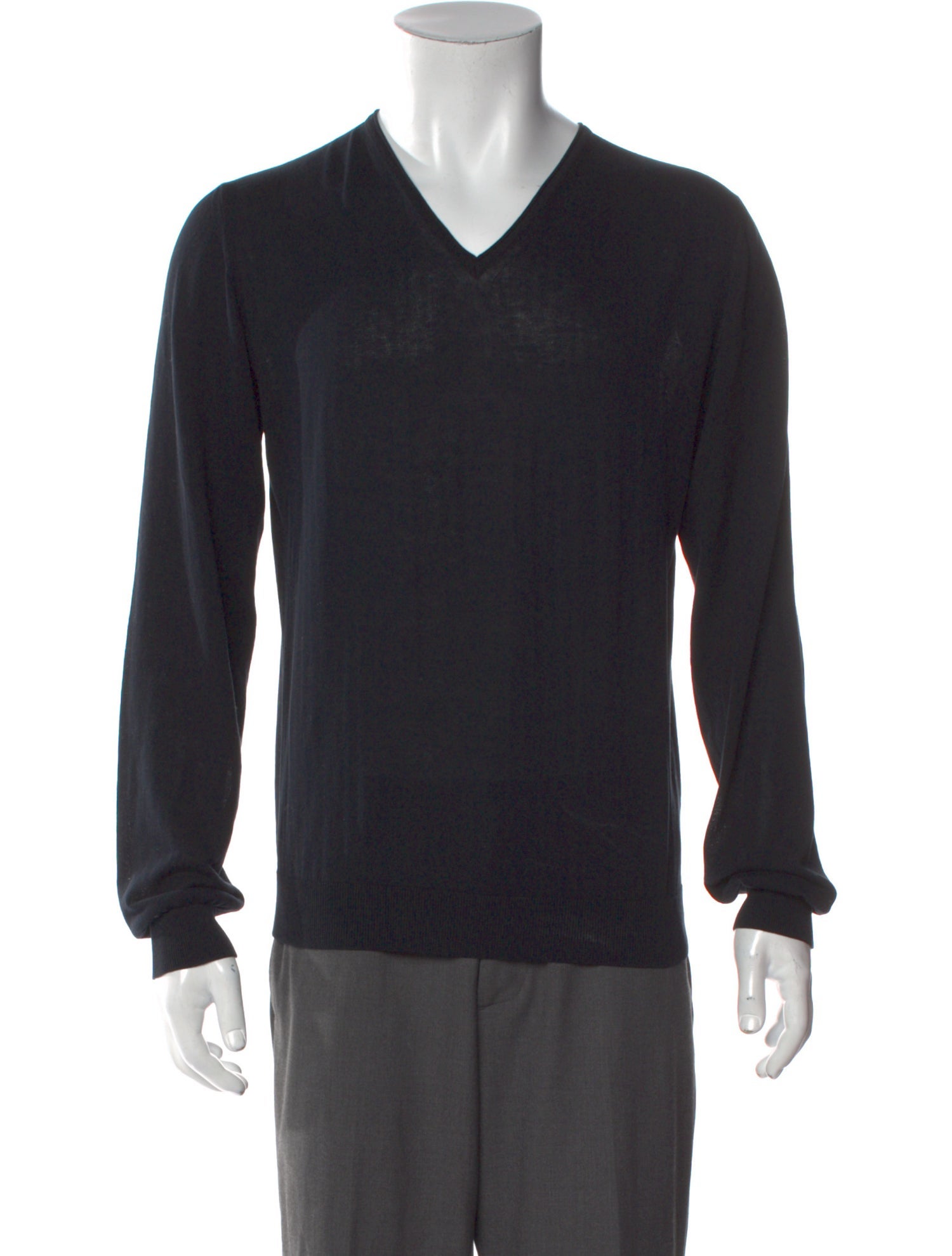 Lanvin V-Neck Long Sleeve Tank