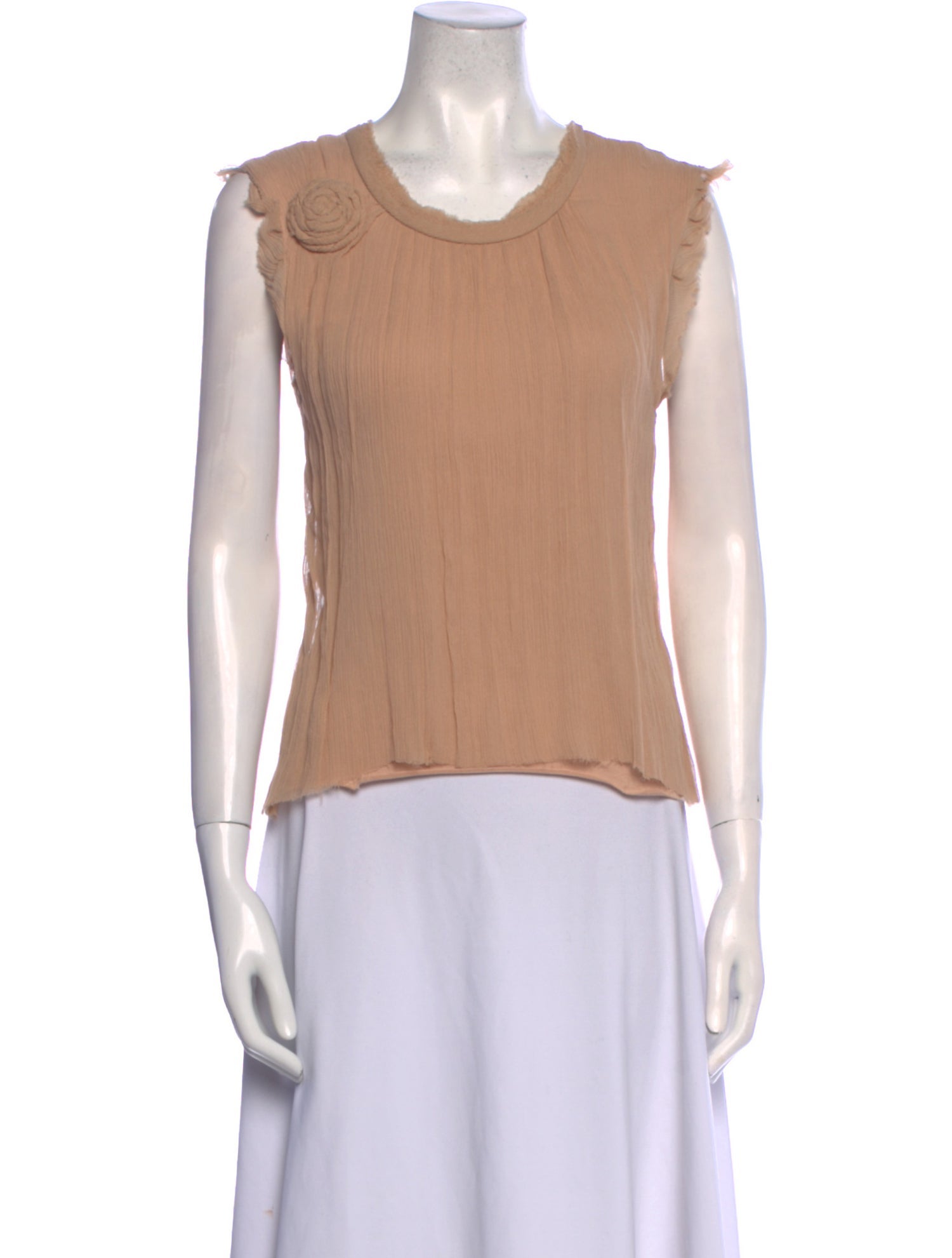 Lanvin Scoop Neck Sleeveless Top