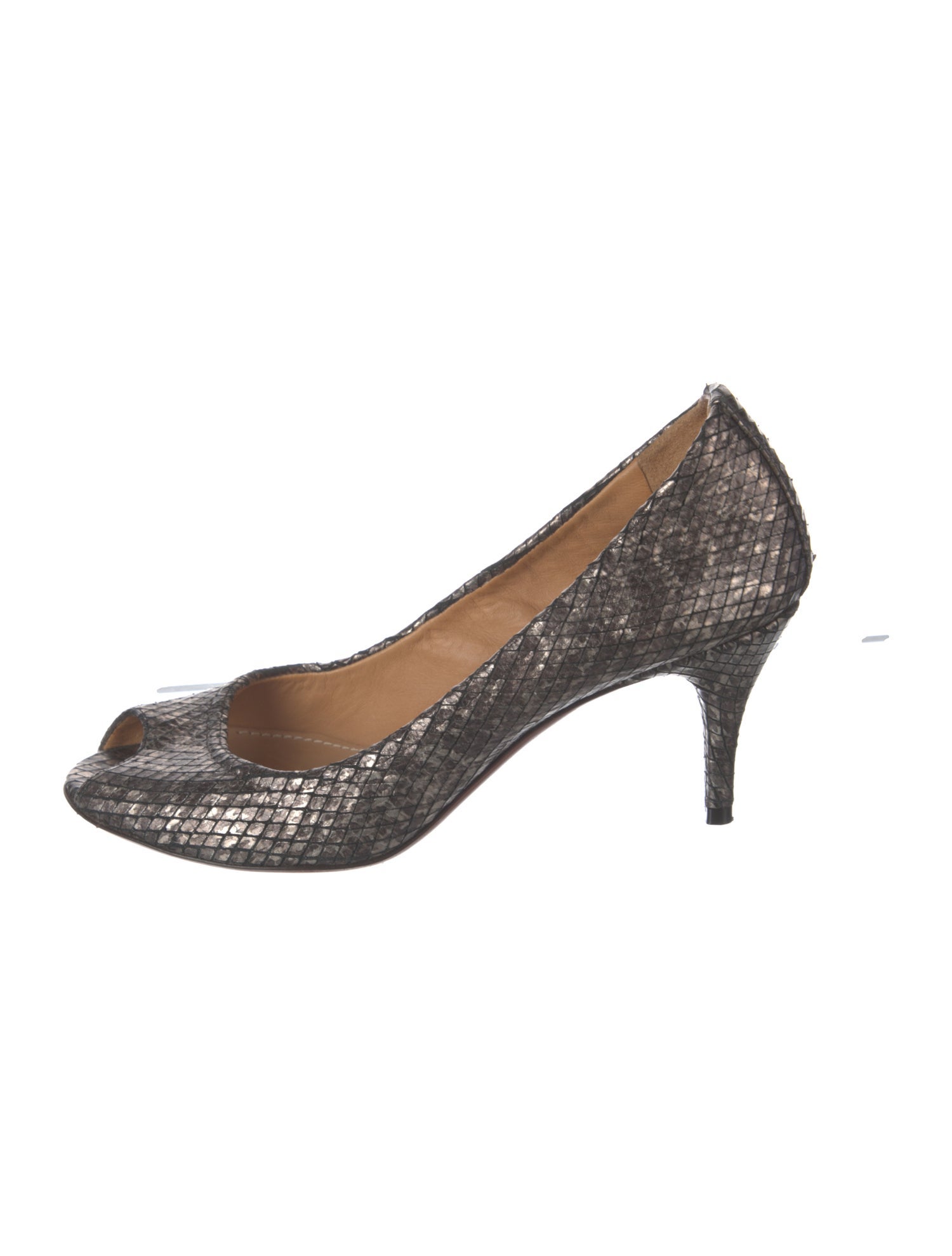 Lanvin Leather Animal Print Pumps