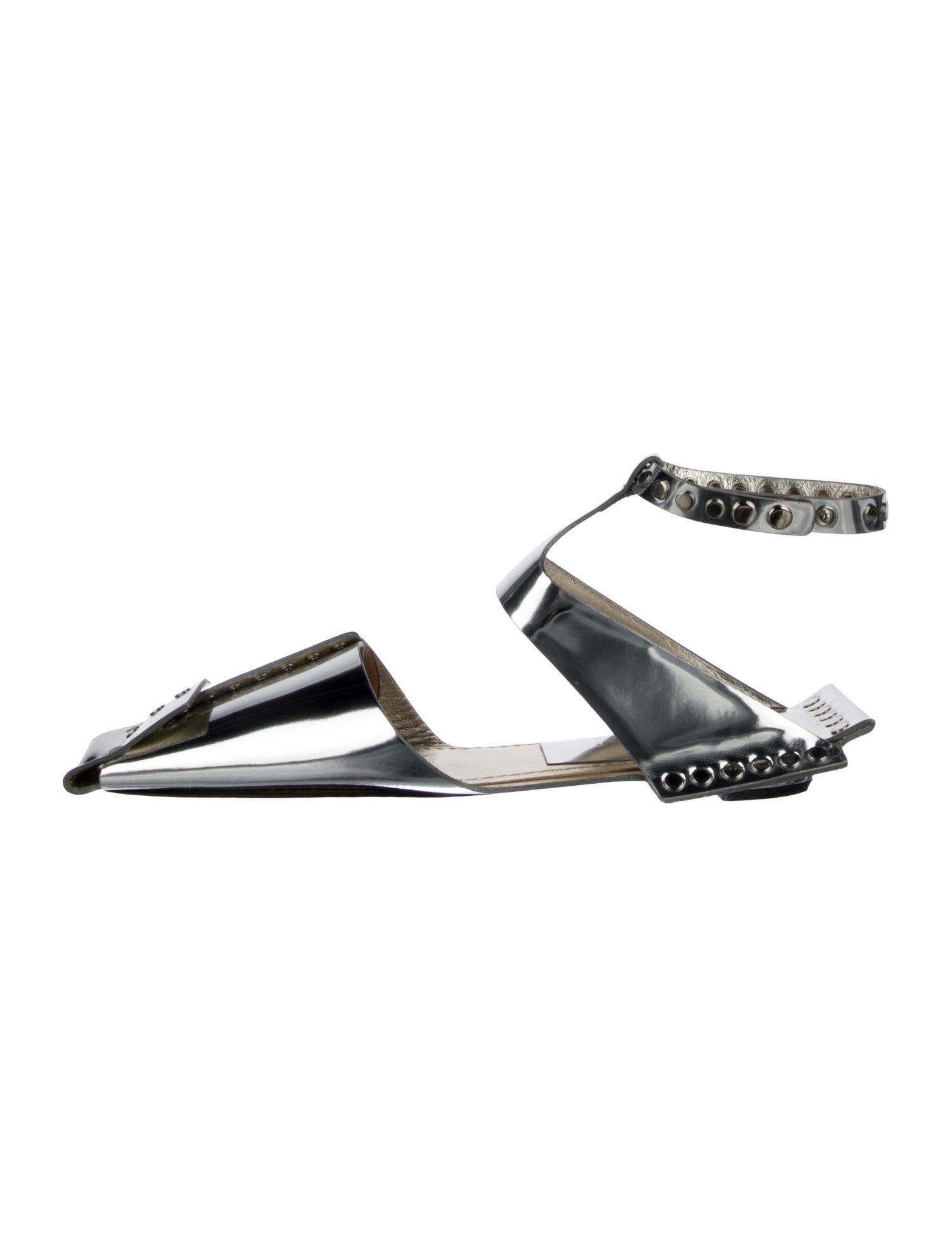 Lanvin Patent Leather Slingback Flats
