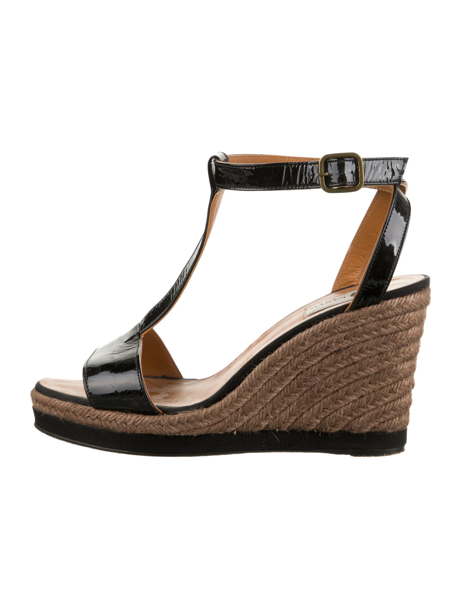 Lanvin Patent Leather Espadrilles