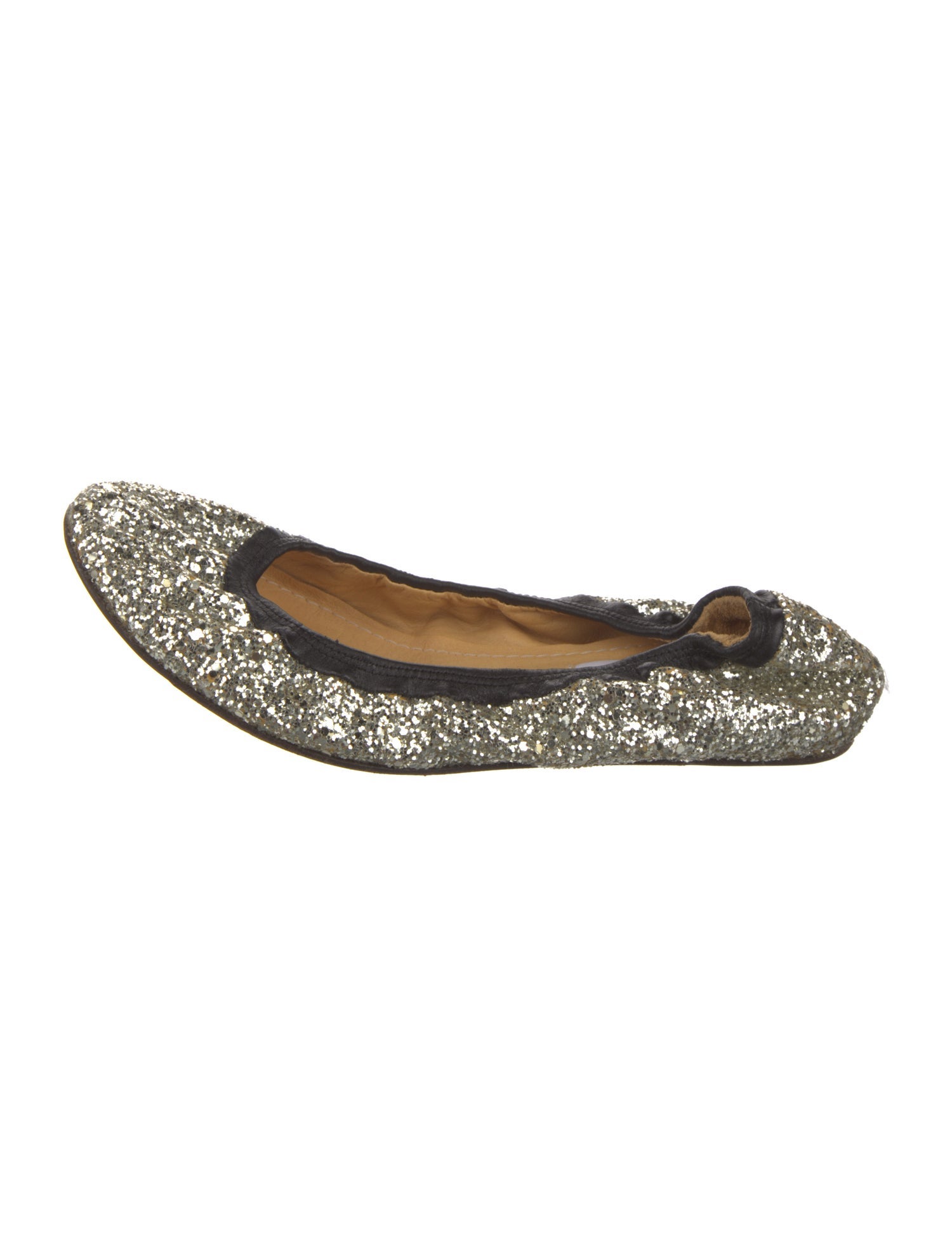 Lanvin Glitter Glitter Accents Ballet Flats