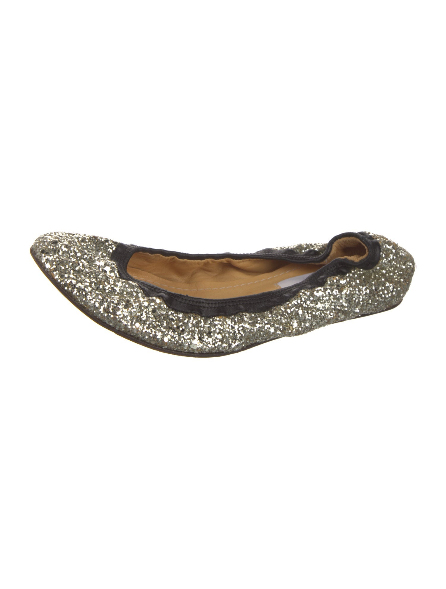 Lanvin Glitter Glitter Accents Ballet Flats