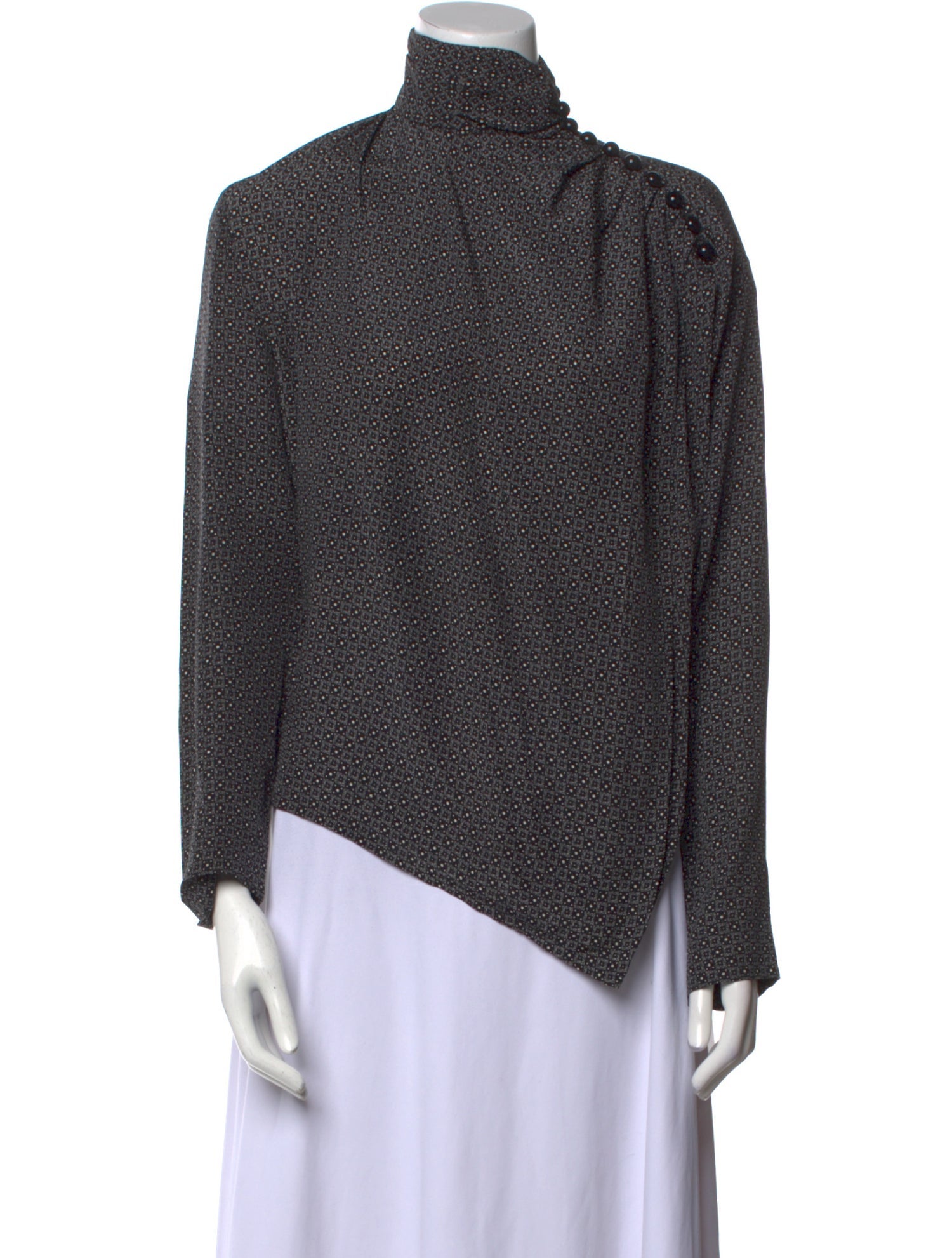 Lanvin Printed Turtleneck Sweatshirt