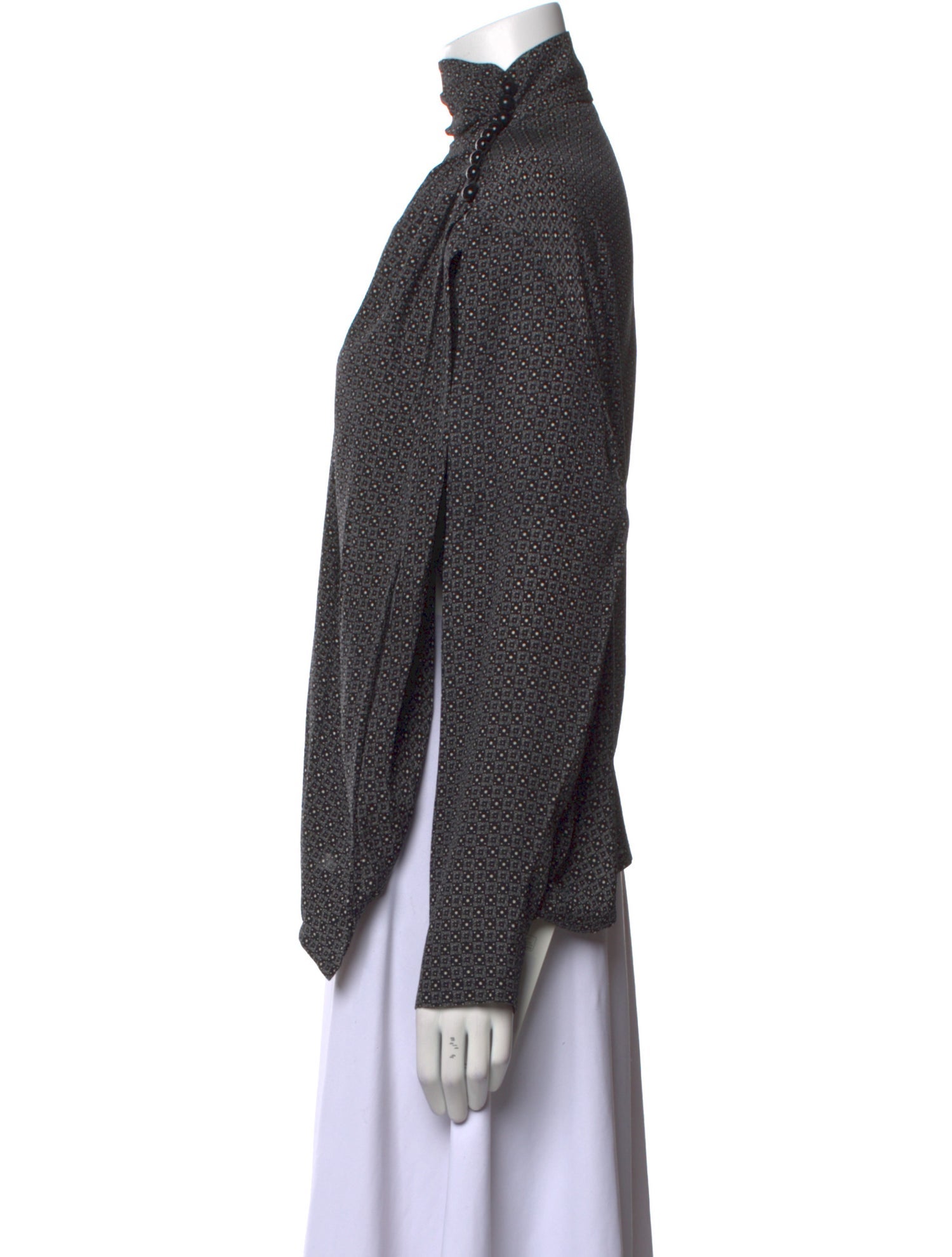 Lanvin Printed Turtleneck Sweatshirt