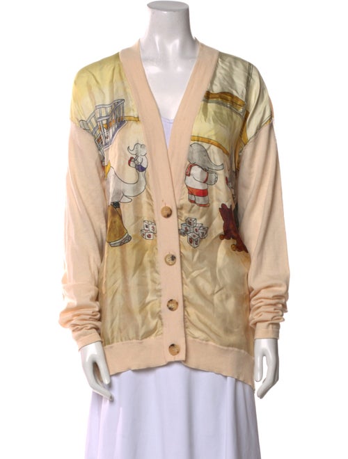 Lanvin Virgin Wool Printed Sweater