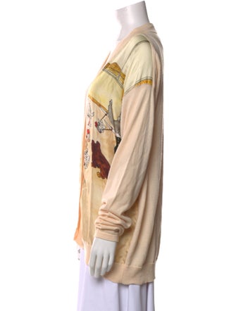 Lanvin Virgin Wool Printed Sweater