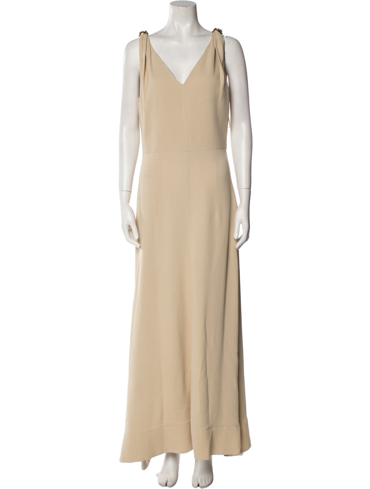 Lanvin V-Neck Long Dress w/ Tags