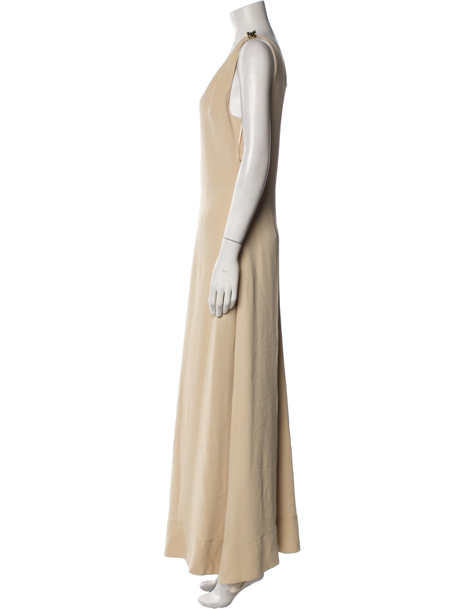 Lanvin V-Neck Long Dress w/ Tags