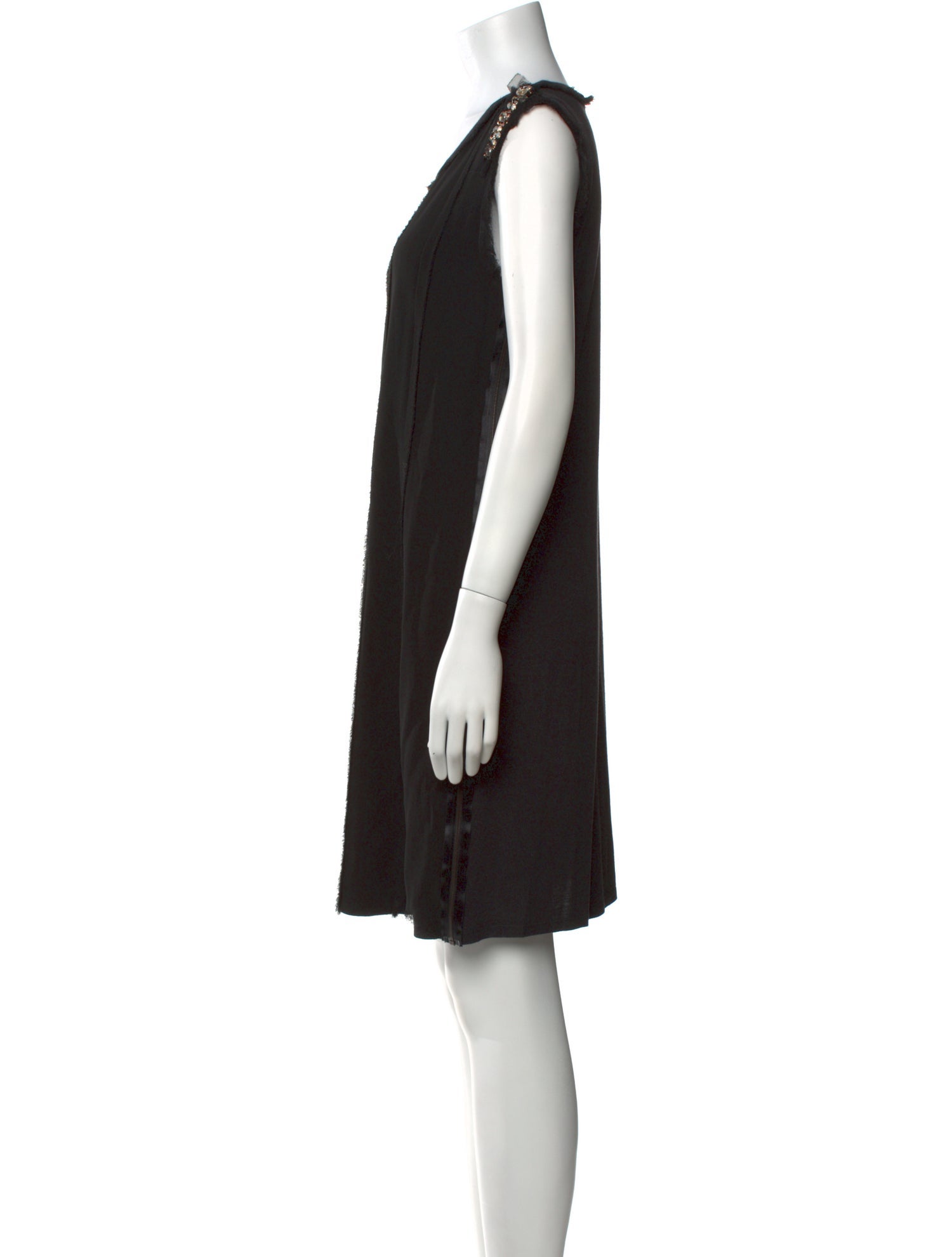 Lanvin Scoop Neck Mini Dress