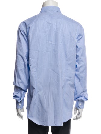 Lanvin Striped Long Sleeve Dress Shirt