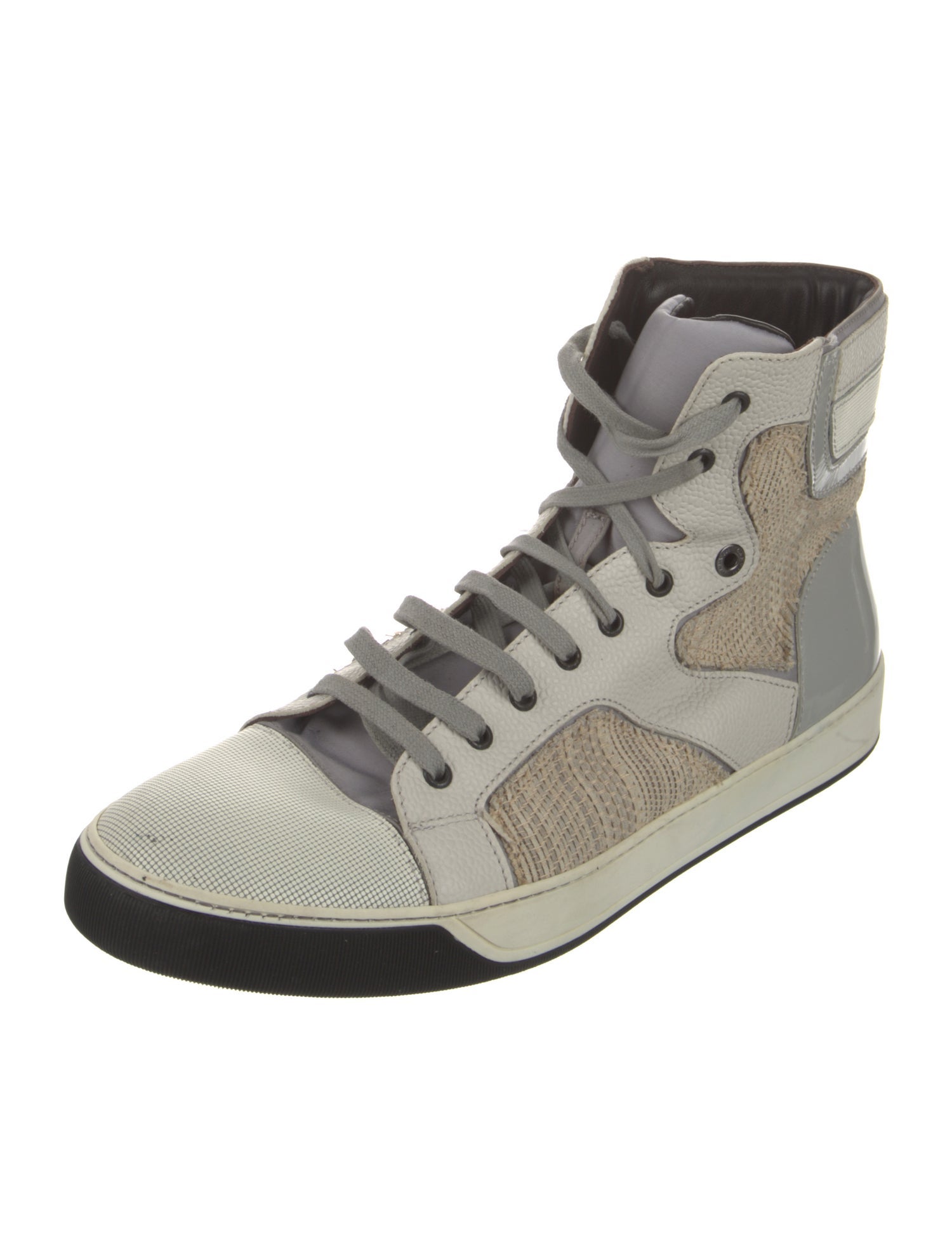 Lanvin Leather Printed Sneakers