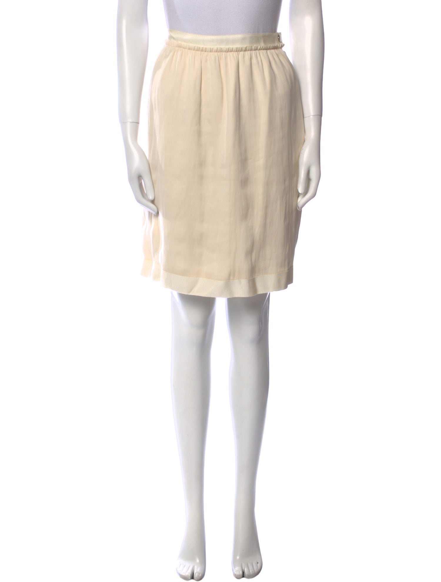 Lanvin Grosgrain Trim Knee-Length Skirt