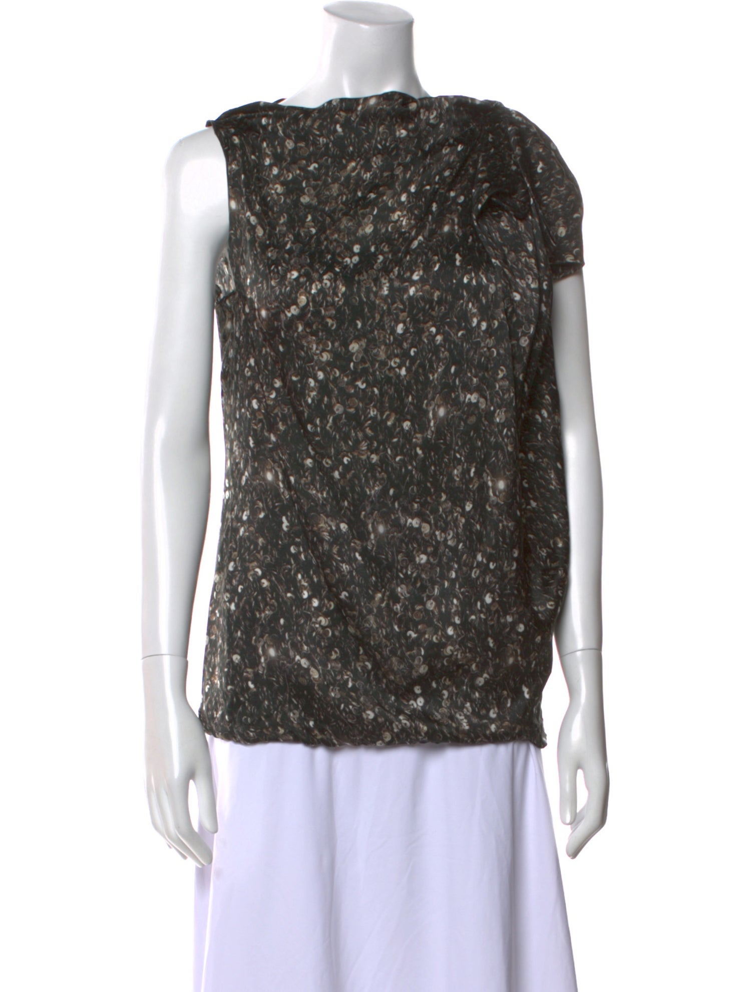 Lanvin Silk Printed Top