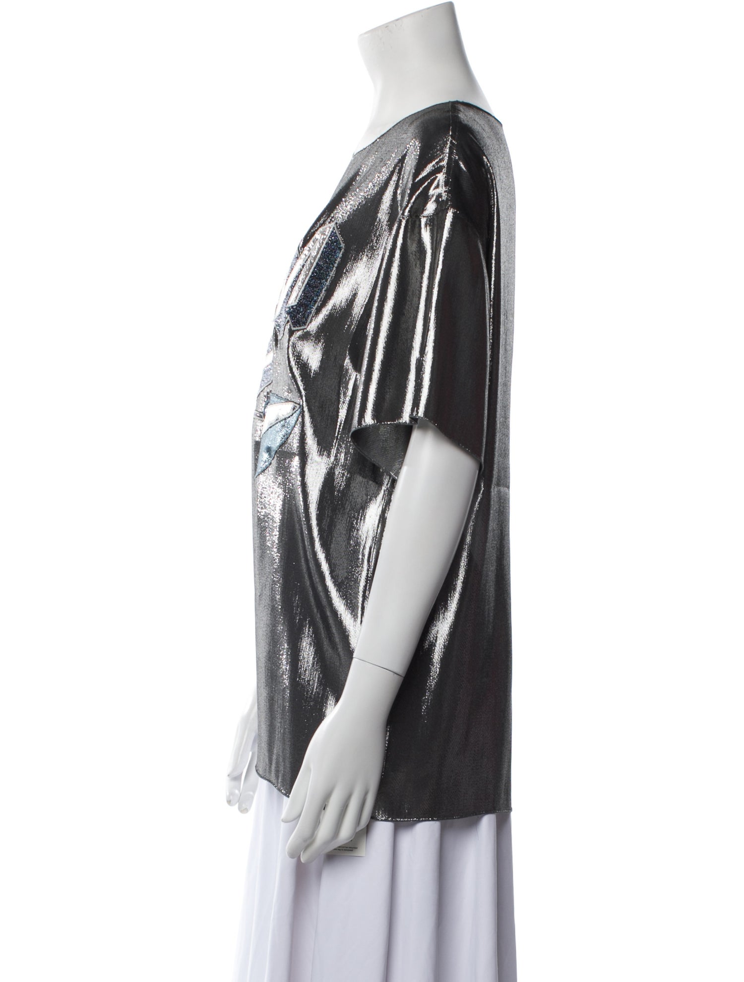 Lanvin Silk Printed T-Shirt