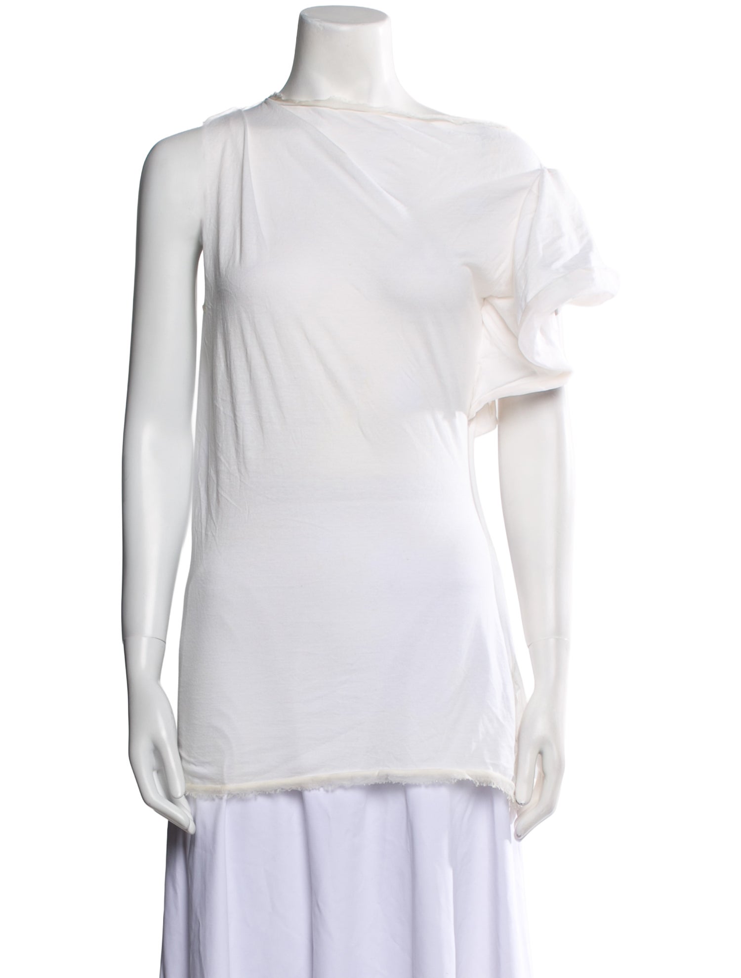 Lanvin Bateau Neckline Short Sleeve Tunic