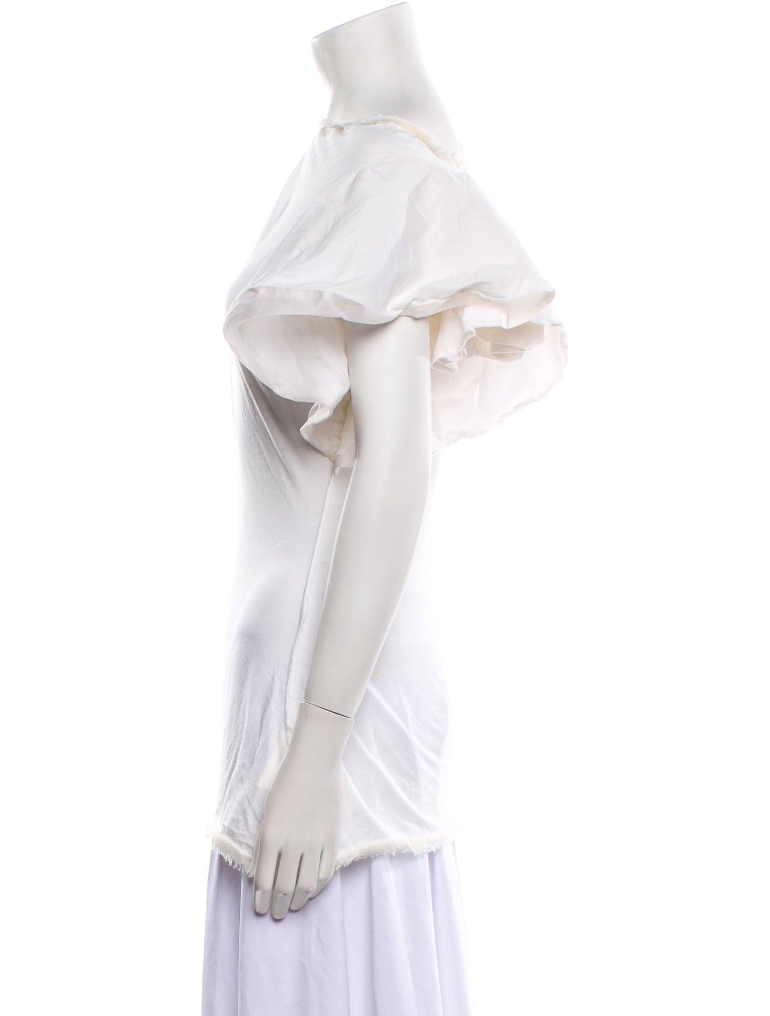 Lanvin Bateau Neckline Short Sleeve Tunic